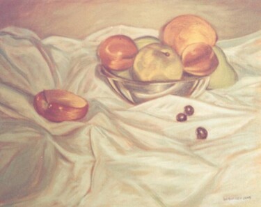 Painting titled "fruits" by Fabian Guerrero, Original Artwork