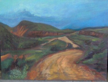 Painting titled "paisaje sierra" by Fabian Guerrero, Original Artwork