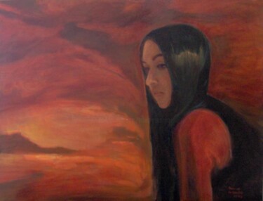 Painting titled "morraloca" by Fabian Guerrero, Original Artwork