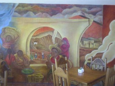 Painting titled "mural los juanes" by Fabian Guerrero, Original Artwork