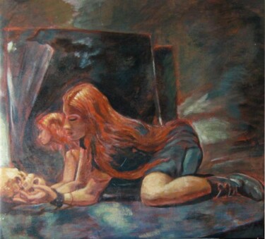 Painting titled "nadia bella more" by Fabian Guerrero, Original Artwork