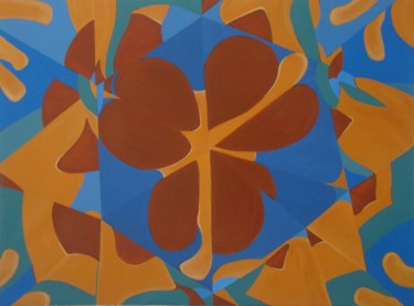 Pittura intitolato ""Revendo Matisse"" da Fabiana Lorentz, Opera d'arte originale, Acrilico