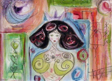 Painting titled "Mi bonita Nina (Ma…" by Fabiana Basso, Original Artwork