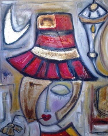 Peinture intitulée "Tita de Buenos Aires" par Fabiana Basso, Œuvre d'art originale