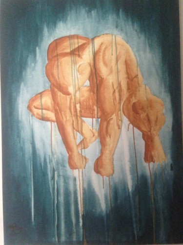 Pintura titulada "Tribulación" por Fabian Portela, Obra de arte original, Acrílico