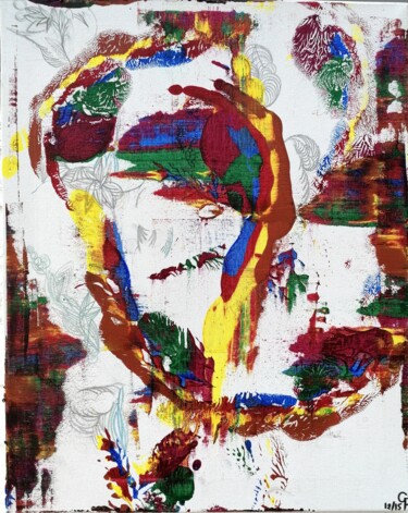 Malerei mit dem Titel "Colorful 2" von Godfrinne F, Original-Kunstwerk, Acryl