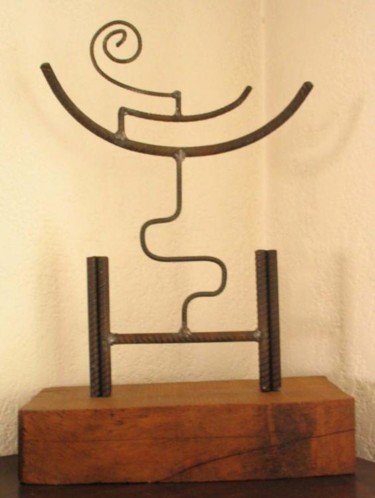 Sculpture titled "Le fou" by Fabien Manni, Original Artwork