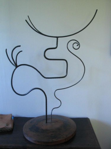 Sculpture titled "Le coq" by Fabien Manni, Original Artwork