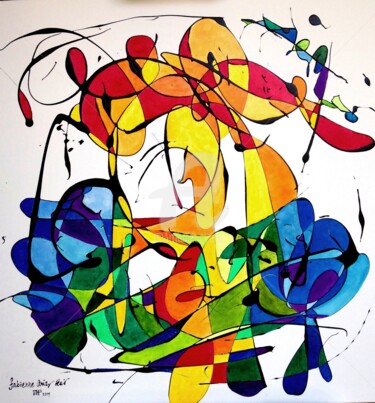 Peinture intitulée "Kmouflage.jpg" par Fabienne Ariaspetit, Œuvre d'art originale, Huile