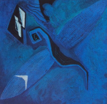 Peinture intitulée "libellule" par Fabienne Becker, Œuvre d'art originale