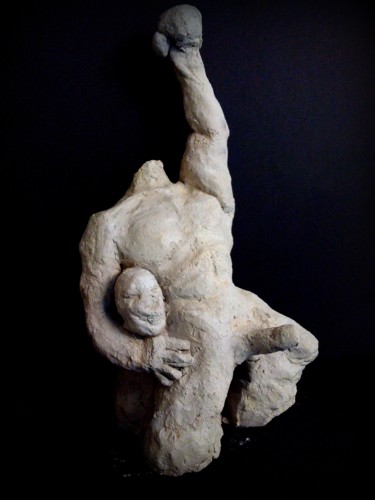Sculpture intitulée "dyonisos" par Fabienne Deguines, Œuvre d'art originale, Argile