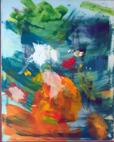 Peinture intitulée "en pleine tempête,…" par Fabienne Deguines, Œuvre d'art originale, Acrylique