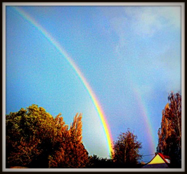 Photographie intitulée "arc-en-ciel,ciel du…" par Fabienne Deguines, Œuvre d'art originale