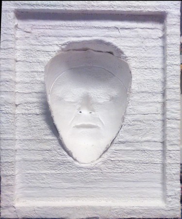 Sculpture intitulée "empreinte d'une âme" par Fabienne Deguines, Œuvre d'art originale, Plâtre