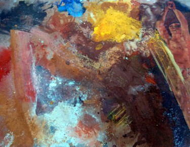 Peinture intitulée "de la main de Promé…" par Fabienne Deguines, Œuvre d'art originale, Tempera