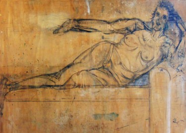 Отпечатки и Гравюры под названием "à corps perdu" - Fabienne Deguines, Подлинное произведение искусства, гравюра