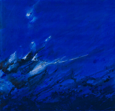 Peinture intitulée "Bleuité" par Fabienne Fol, Œuvre d'art originale, Acrylique