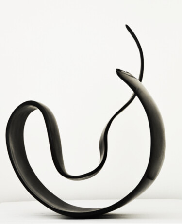 Sculpture titled "OUADJET" by Fabienne Fol, Original Artwork, Bronze