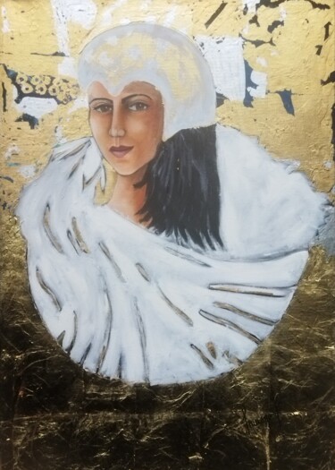 Pintura titulada "Parée" por Fabienne Haumont, Obra de arte original, Oleo Montado en Bastidor de camilla de madera