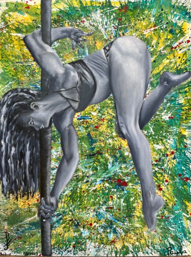 Pintura titulada "Paula" por Fabienne Jean-Marie-Flore, Obra de arte original, Oleo Montado en Bastidor de camilla de madera