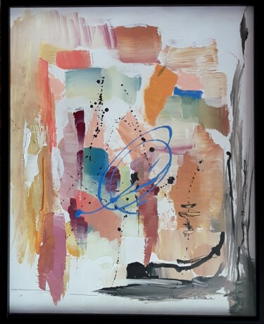 Malarstwo zatytułowany „L’abstrait( 2)” autorstwa Fabienne Letondeur, Oryginalna praca, Akryl Zamontowany na Inny sztywny pa…
