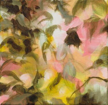 Peinture intitulée "Feuilles d'automne…" par Fabienne Monestier, Œuvre d'art originale