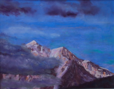 Peinture intitulée "Entre nuages : Mr M…" par Munro, Œuvre d'art originale, Pastel