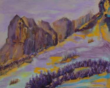 Painting titled "Aravis-en-couleurs3…" by Munro, Original Artwork, Pastel