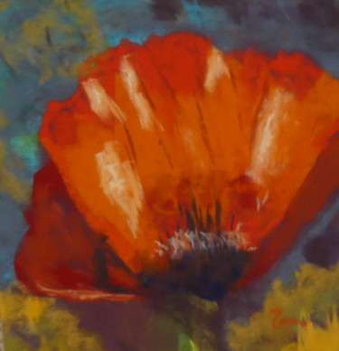 Painting titled "Coquelicot.jpg" by Munro, Original Artwork, Pastel