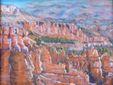 Peinture intitulée "Bryce-canyon.jpg" par Munro, Œuvre d'art originale, Pastel