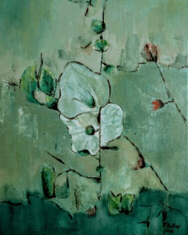 Peinture intitulée "Fleurs sauvages" par Fabienne Rattier, Œuvre d'art originale, Huile