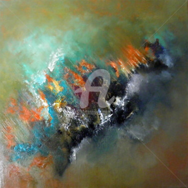 Painting titled "Désir" by Fasi, Original Artwork, Oil