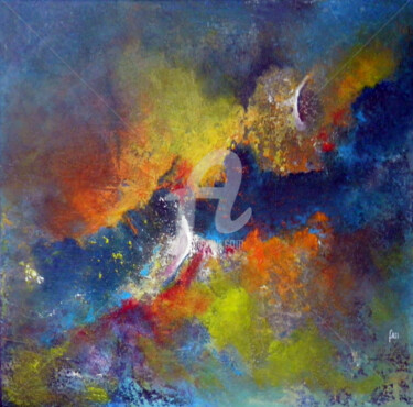 Pintura intitulada "Ouragan" por Fasi, Obras de arte originais, Acrílico