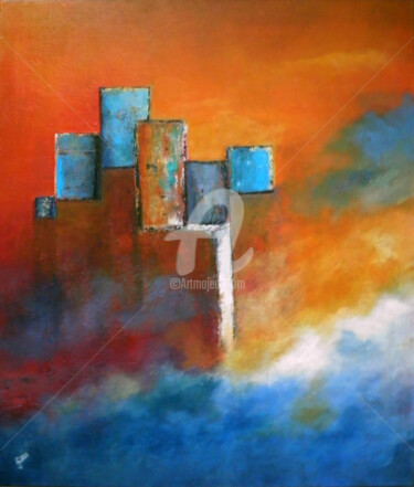 Peinture intitulée "Emergence 2" par Fasi, Œuvre d'art originale, Acrylique