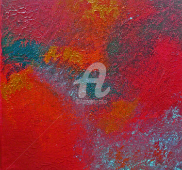 Peinture intitulée "Rouge n°6" par Fasi, Œuvre d'art originale, Acrylique