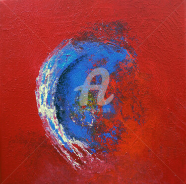 Peinture intitulée "Rouge n°7" par Fasi, Œuvre d'art originale, Acrylique