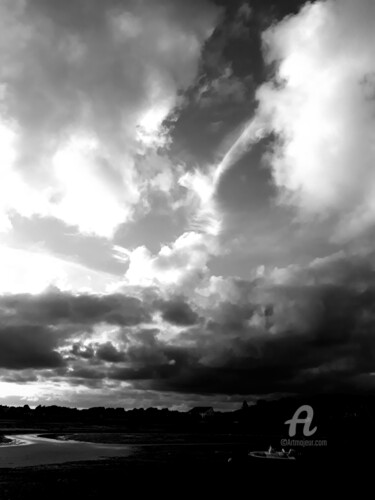 Photographie intitulée "Ciel aux nuages" par Fabienne Soubrenie, Œuvre d'art originale, Photographie numérique