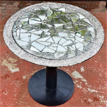 Design intitulée "Table Basse en Mosa…" par Fabienne Bar, Œuvre d'art originale, Meuble