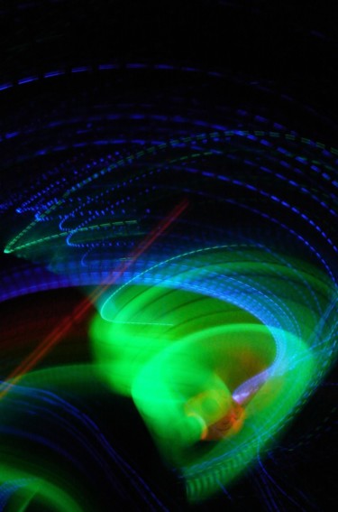 Photography titled "L 1" by Fabienne Blanc, Original Artwork, Light Painting
