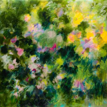 Rayon de soleil au jardin Peinture intitulée "Rayon de soleil au…" par Fabienne Monestier, Œuvre d'art originale, Huile Monté sur Châssis