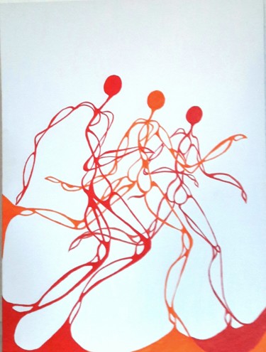 Peinture intitulée "Mouve" par Faby, Œuvre d'art originale