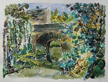 Painting titled "Châlons-en-Champagn…" by Vincent Dumolard, Original Artwork, Watercolor