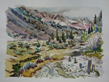 제목이 "Col des Montets - A…"인 미술작품 Vincent Dumolard로, 원작, 수채화