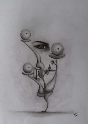 Drawing titled "A base" by Fábio Francisco Silva, Original Artwork, Pencil