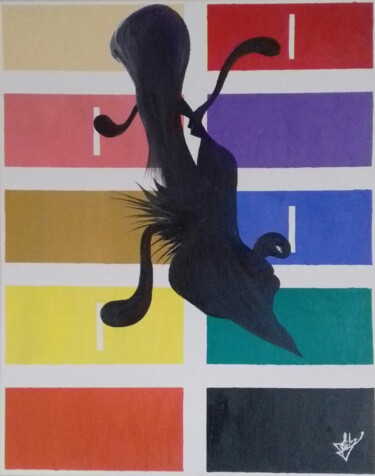 Картина под названием "Depressão" - Fábio Francisco Silva, Подлинное произведение искусства, Масло