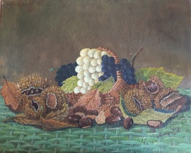 Pittura intitolato "Natura morta" da Angelo Franzetti, Opera d'arte originale, Olio