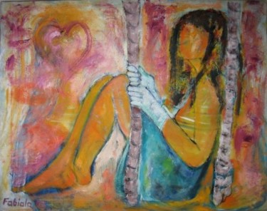 Painting titled "ERIKA" by Fabiola Tantanini, Original Artwork