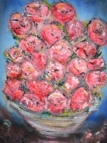 Pittura intitolato "LES ROSES" da Fabiola Tantanini, Opera d'arte originale