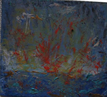 Pittura intitolato "coralli in fondo al…" da Fabiola Tantanini, Opera d'arte originale
