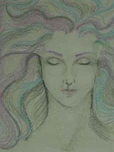 Painting titled "sirena  - mermaid" by Fabiola Bonghi, Original Artwork, Other